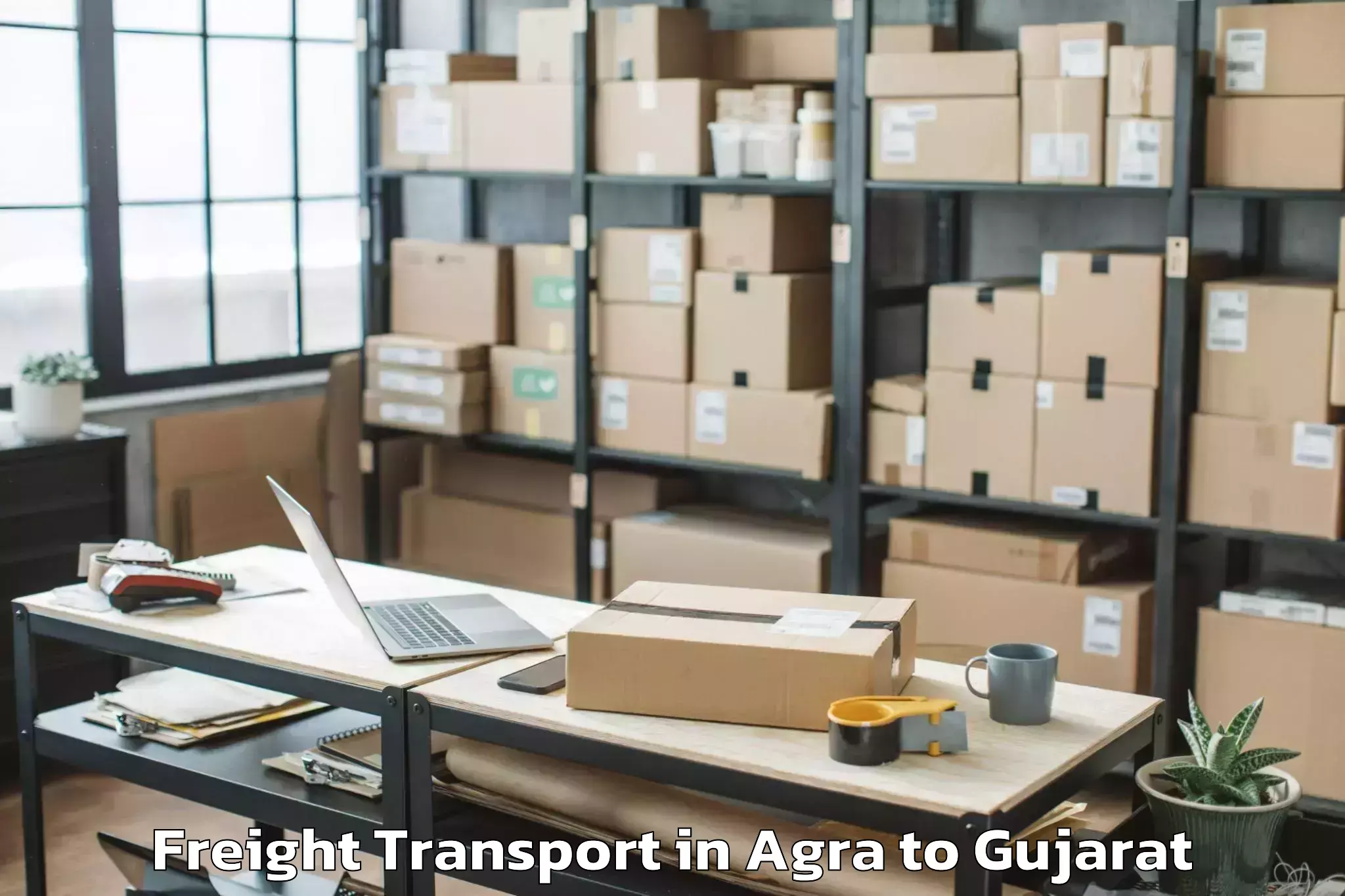 Easy Agra to Bhayavadar Freight Transport Booking